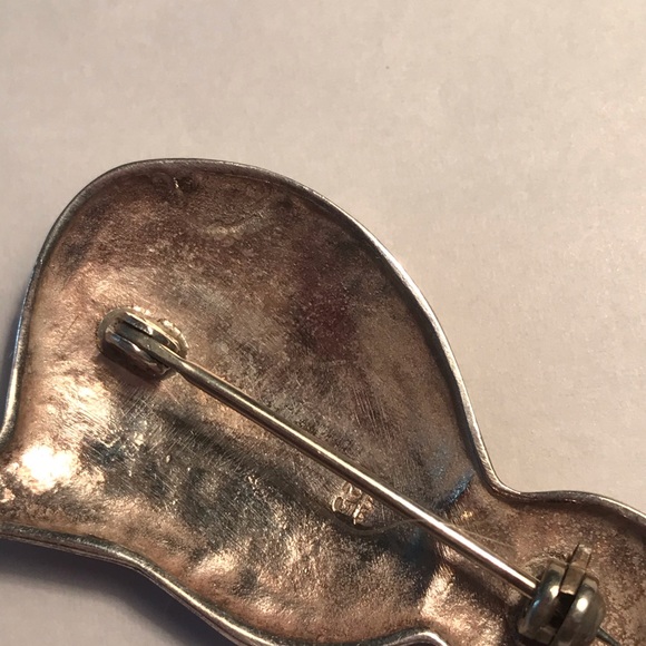 Sterling Silver Cat Pin - Picture 7 of 7